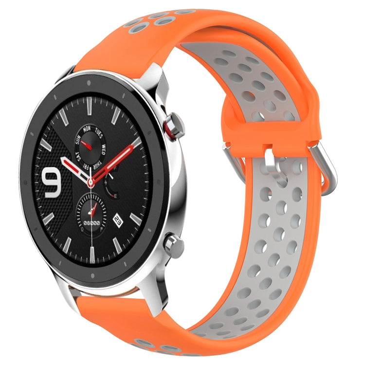 22mm Perforated Breathable Sports Silicone Watch Band