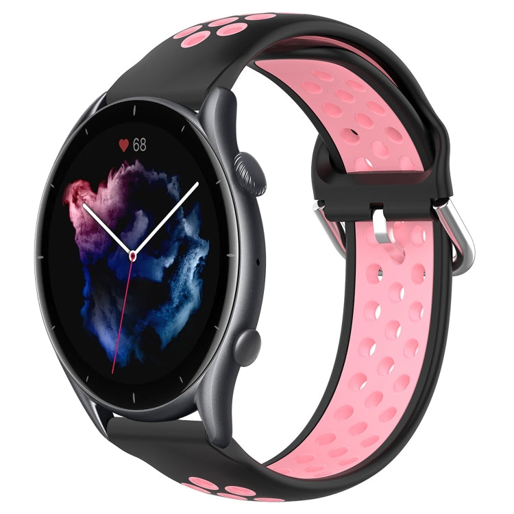 22mm Perforated Breathable Sports Silicone Watch Band