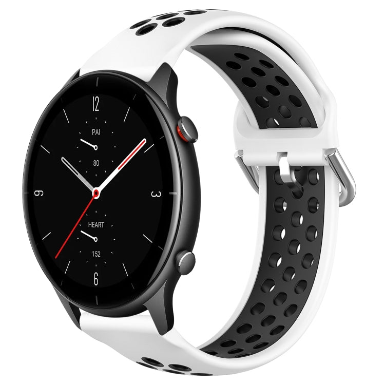 22mm Perforated Breathable Sports Silicone Watch Band