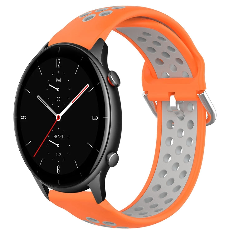 22mm Perforated Breathable Sports Silicone Watch Band
