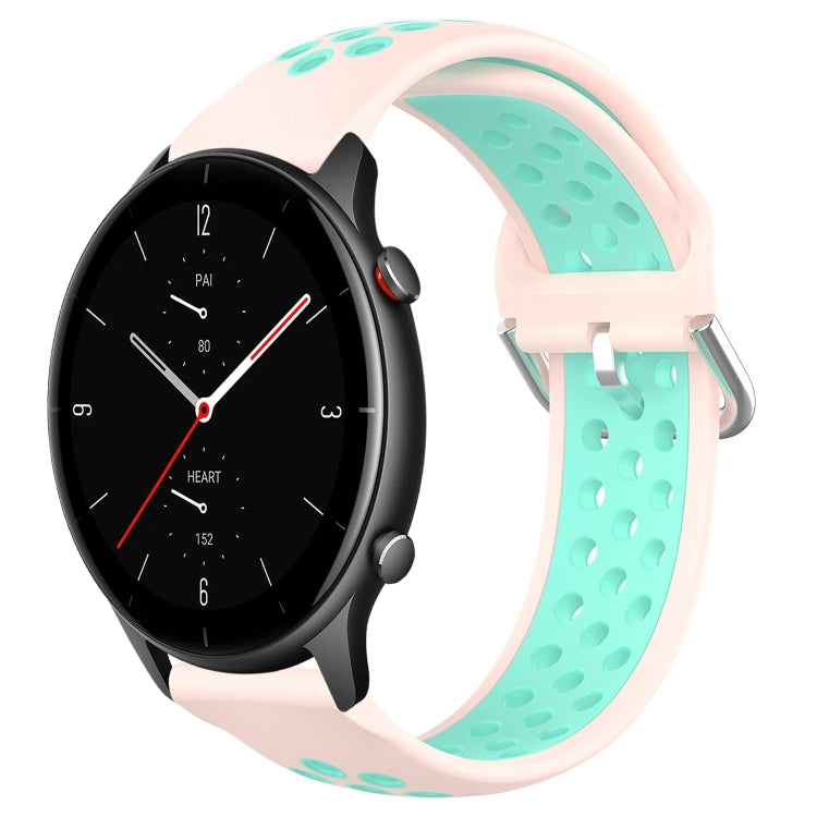 22mm Perforated Breathable Sports Silicone Watch Band