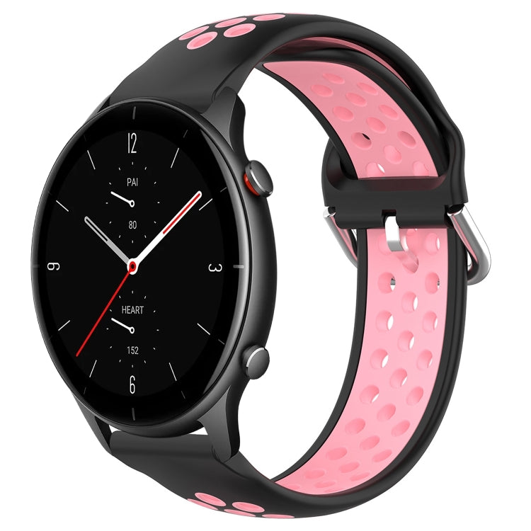 22mm Perforated Breathable Sports Silicone Watch Band