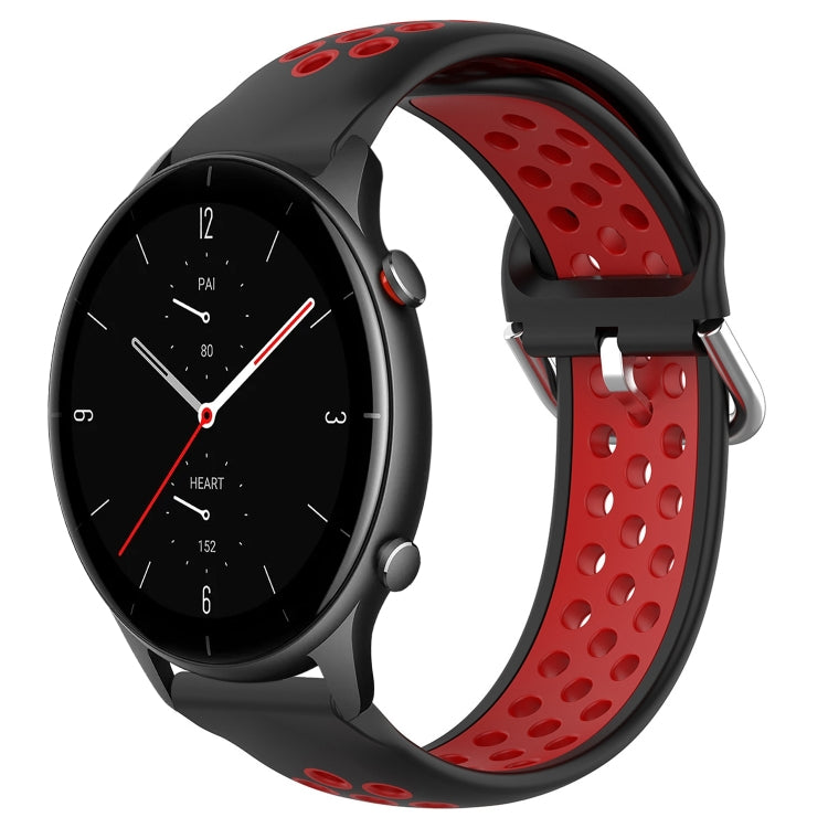 22mm Perforated Breathable Sports Silicone Watch Band