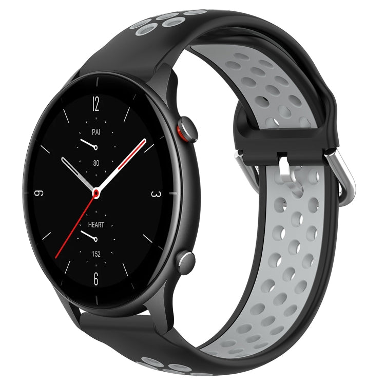 22mm Perforated Breathable Sports Silicone Watch Band