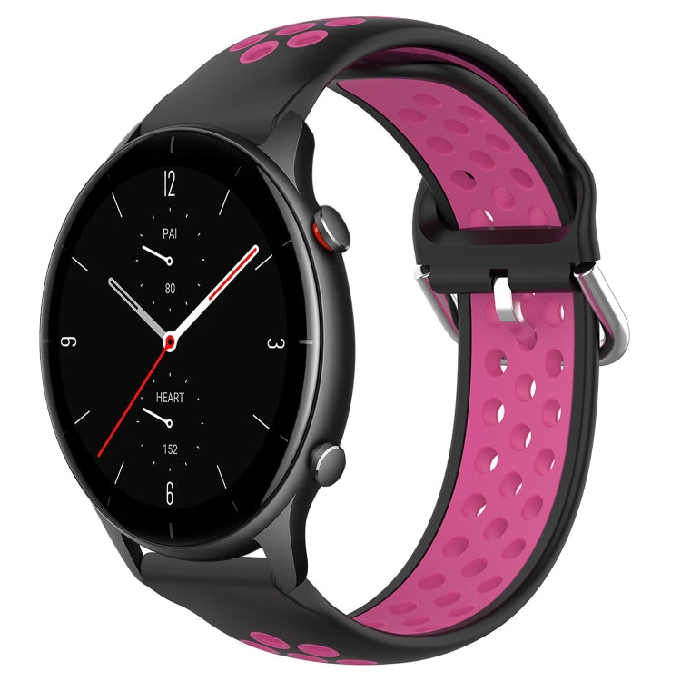 22mm Perforated Breathable Sports Silicone Watch Band