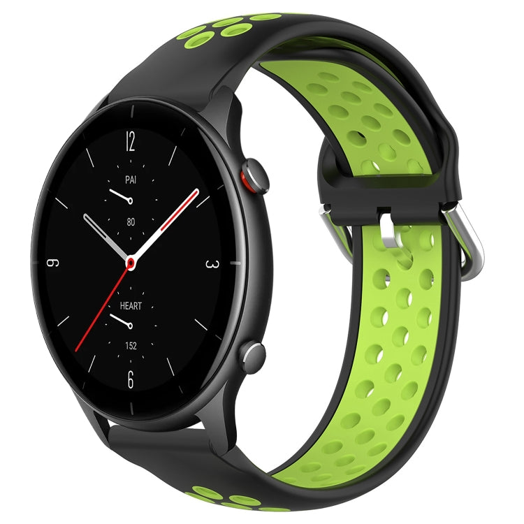 22mm Perforated Breathable Sports Silicone Watch Band