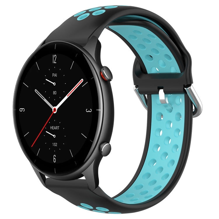 22mm Perforated Breathable Sports Silicone Watch Band