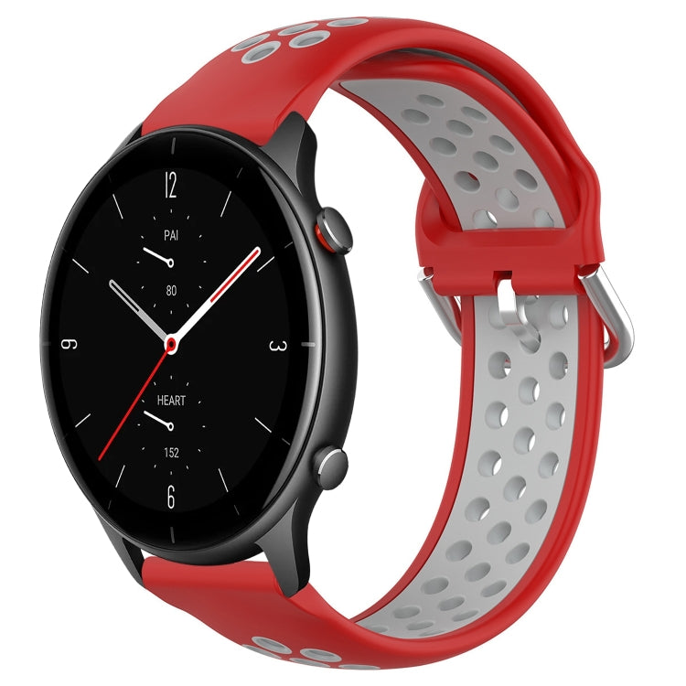 22mm Perforated Breathable Sports Silicone Watch Band