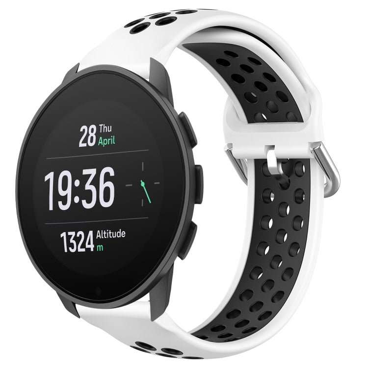 22mm Perforated Breathable Sports Silicone Watch Band