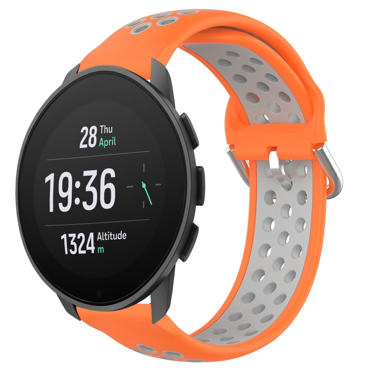 22mm Perforated Breathable Sports Silicone Watch Band