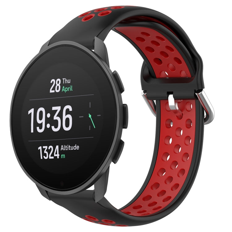 22mm Perforated Breathable Sports Silicone Watch Band
