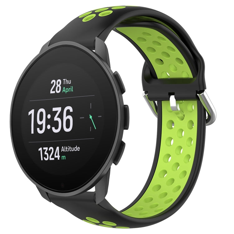 22mm Perforated Breathable Sports Silicone Watch Band