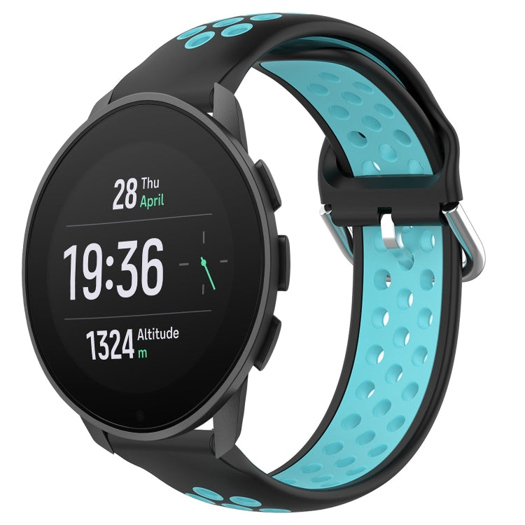 22mm Perforated Breathable Sports Silicone Watch Band