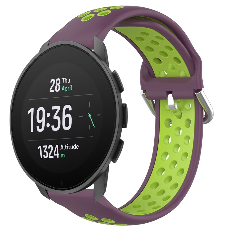 22mm Perforated Breathable Sports Silicone Watch Band