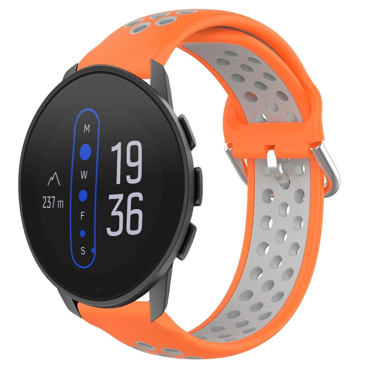 22mm Perforated Breathable Sports Silicone Watch Band