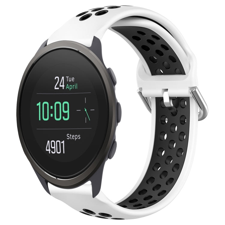 22mm Perforated Breathable Sports Silicone Watch Band