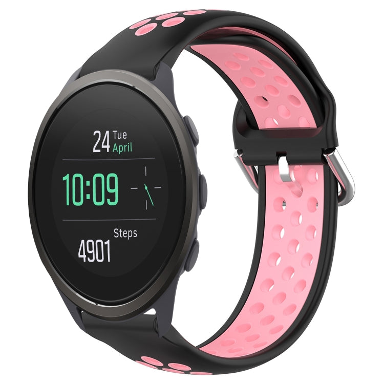 22mm Perforated Breathable Sports Silicone Watch Band