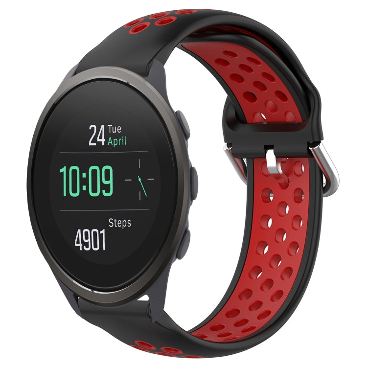 22mm Perforated Breathable Sports Silicone Watch Band