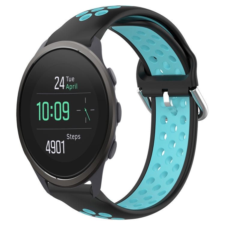 22mm Perforated Breathable Sports Silicone Watch Band