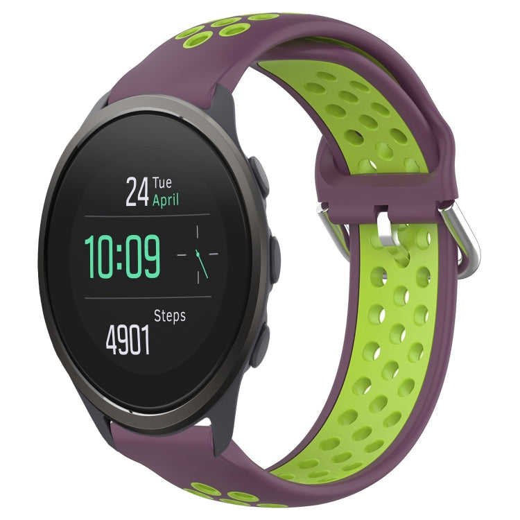 22mm Perforated Breathable Sports Silicone Watch Band