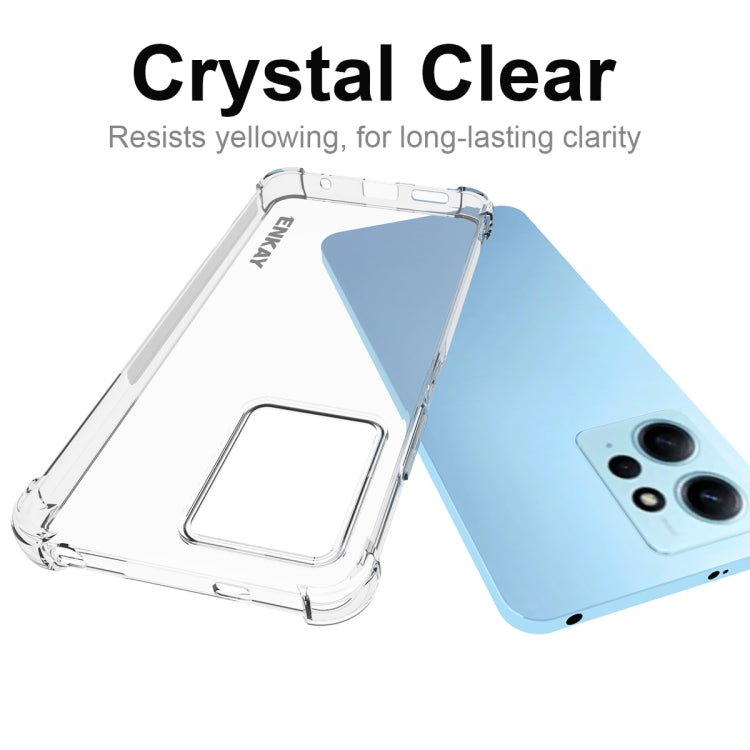 For Xiaomi Redmi Note 12 4G Global ENKAY Clear TPU Shockproof Anti-slip Phone Case