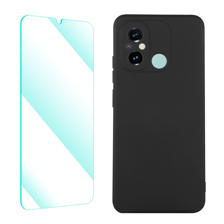 ENKAY Liquid Silicone Phone Case with Tempered Film