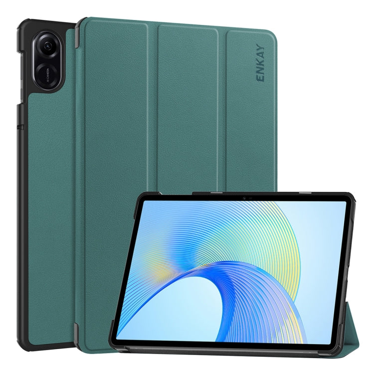 ENKAY Tri-fold Custer Texture Leather Smart Tablet Case