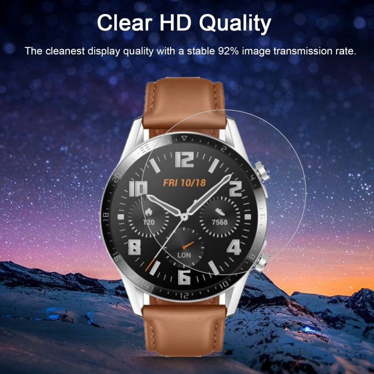 For HUAWEI Watch GT 2 46mm (2019) ENKAY Hat-Prince 0.2mm 9H 2.15D Curved Edge Tempered Glass Film