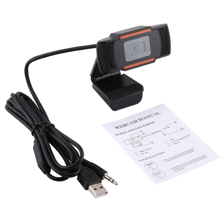 HXSJ A870 Webcam HD 480P PC Camera with Absorption Microphone MIC for Skype for Android TV Rotatable Computer Camera USB Web Cam