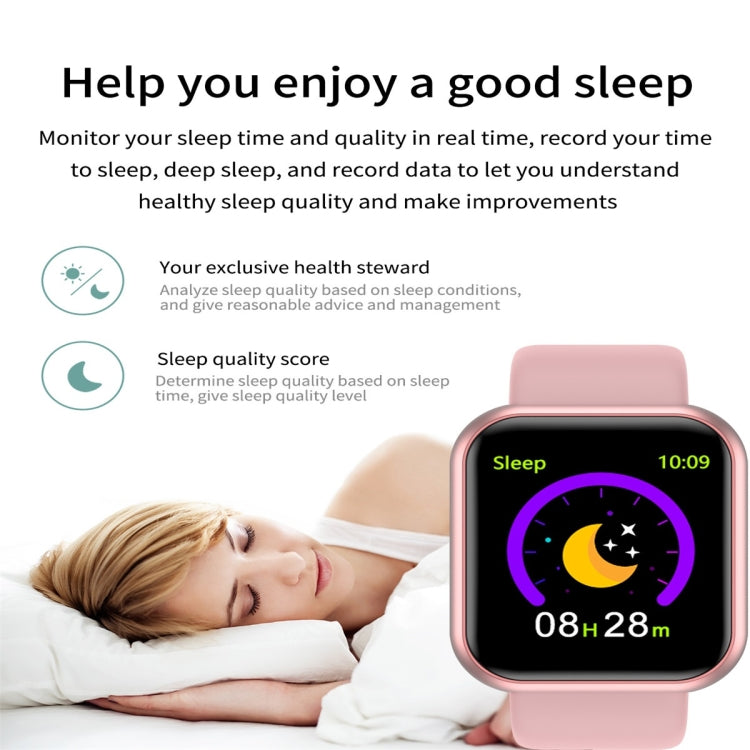 D20 1.3inch IPS Color Screen Smart Watch IP67 Waterproof,Support Call Reminder /Heart Rate Monitoring/Blood Pressure Monitoring/Sedentary Reminder