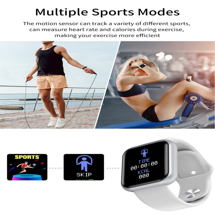 D20 1.3inch IPS Color Screen Smart Watch IP67 Waterproof,Support Call Reminder /Heart Rate Monitoring/Blood Pressure Monitoring/Sedentary Reminder