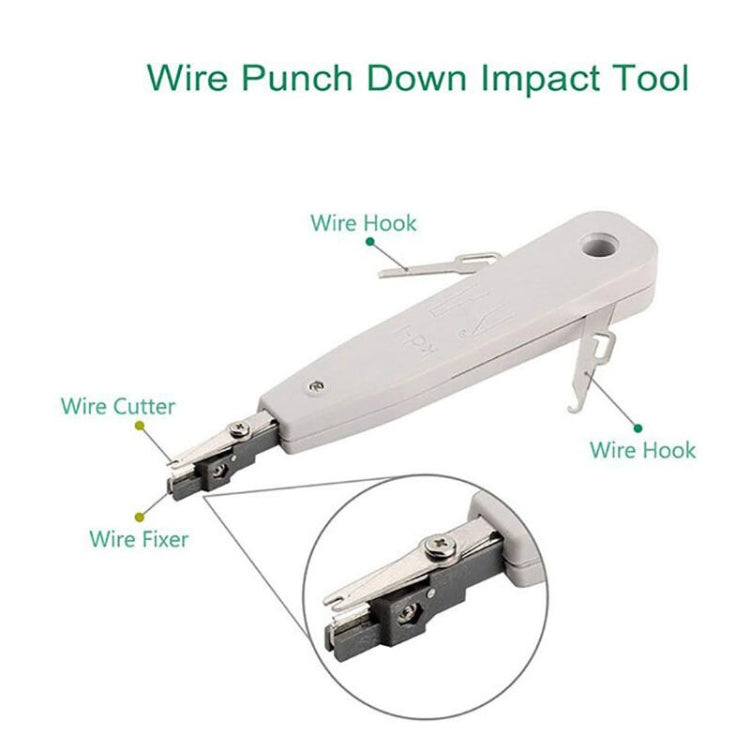 Three-purpose Network Cable Clamp Tester Hand Tool Set Home Network Repair Kit