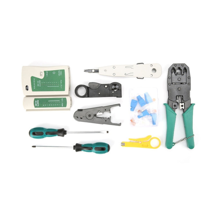 Three-purpose Network Cable Clamp Tester Hand Tool Set Home Network Repair Kit