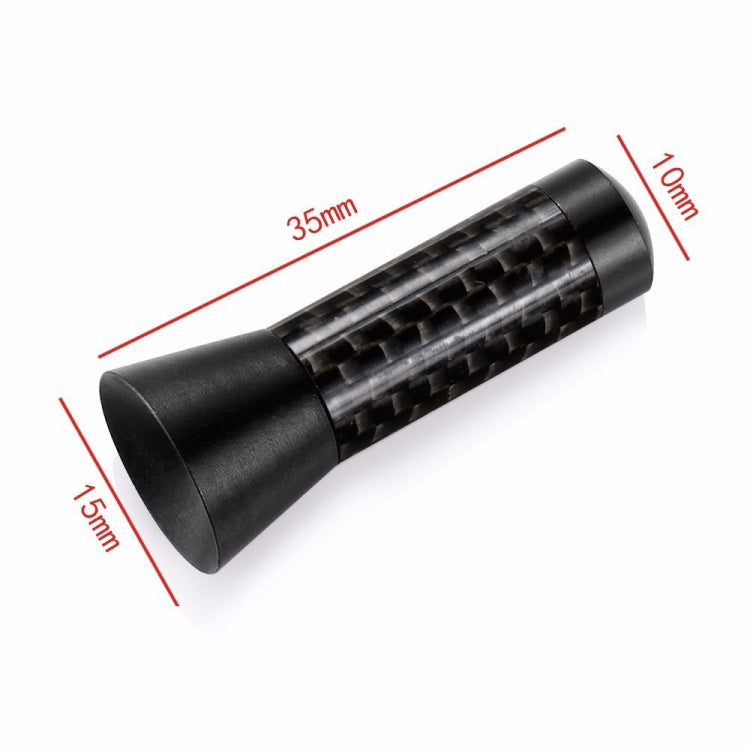 3.5cm Modified Metal Antenna Carbon Fiber Car Antenna Car Decorative Antenna