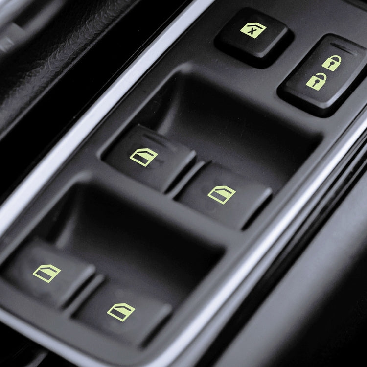 Car Window Sticker Lifter Modified Sticker Car Luminous Switch Car Window Button Car Sticker