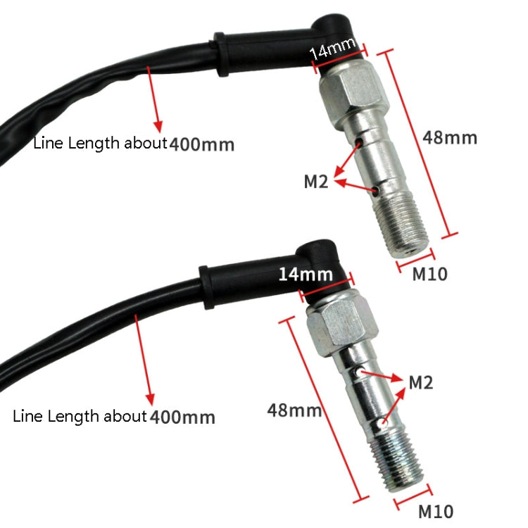 Motorcycle Accessories Disc Brake Pad M10 Hydraulic Brake Switch Double Hole Hydraulic Brake Switch