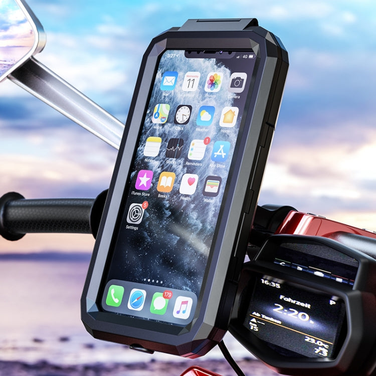 Kewig Bicycle Motorcycle Waterproof Box Mobile Phone Bracket Riding Touch Mobile Phone Fixed Seat