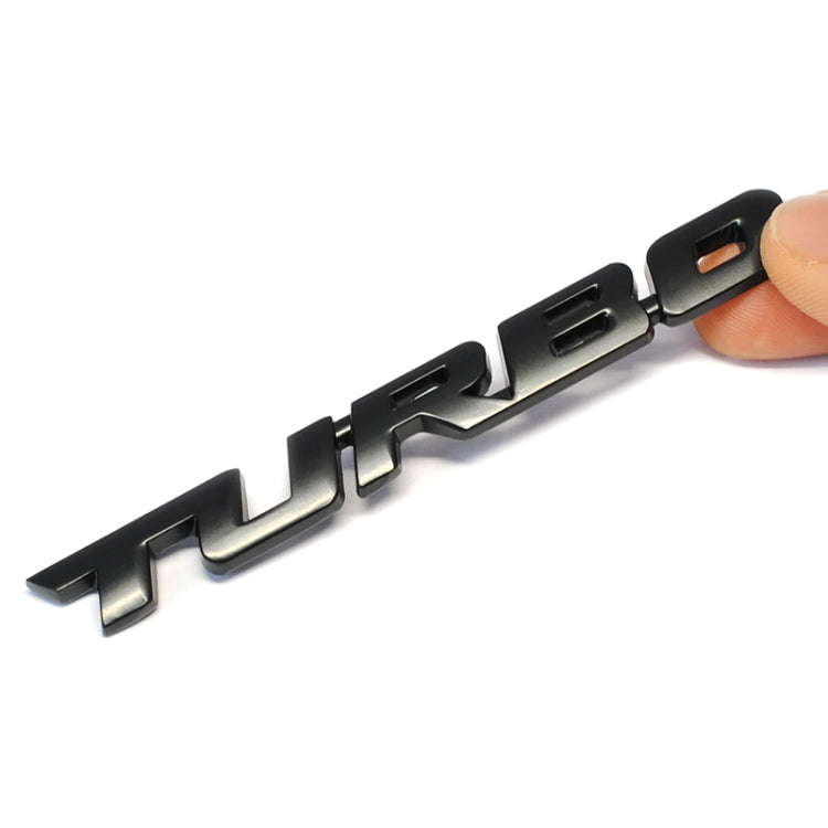 8 PCS Car Alloy Modified Turbocharged TURBO Metal Car Sticker Sports Body Sticker Car Tail Label Side Decoration Sticker