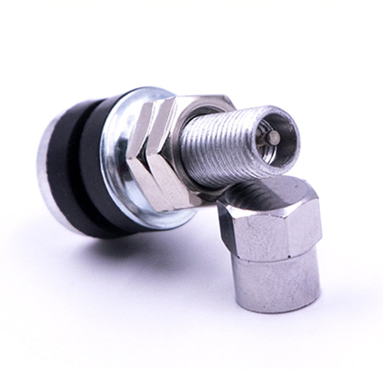 20 PCS Motorcycle Tubeless Tire Valve Stainless Steel Straight Mouth