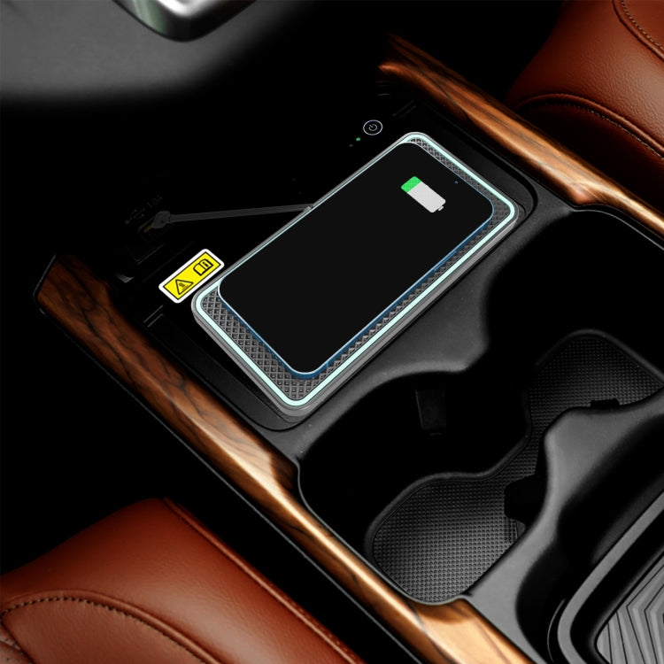 C1-PRO 2 In 1 Car Wireless Charging Anti-Slip Pad With Luminous For AirPods / iPhone