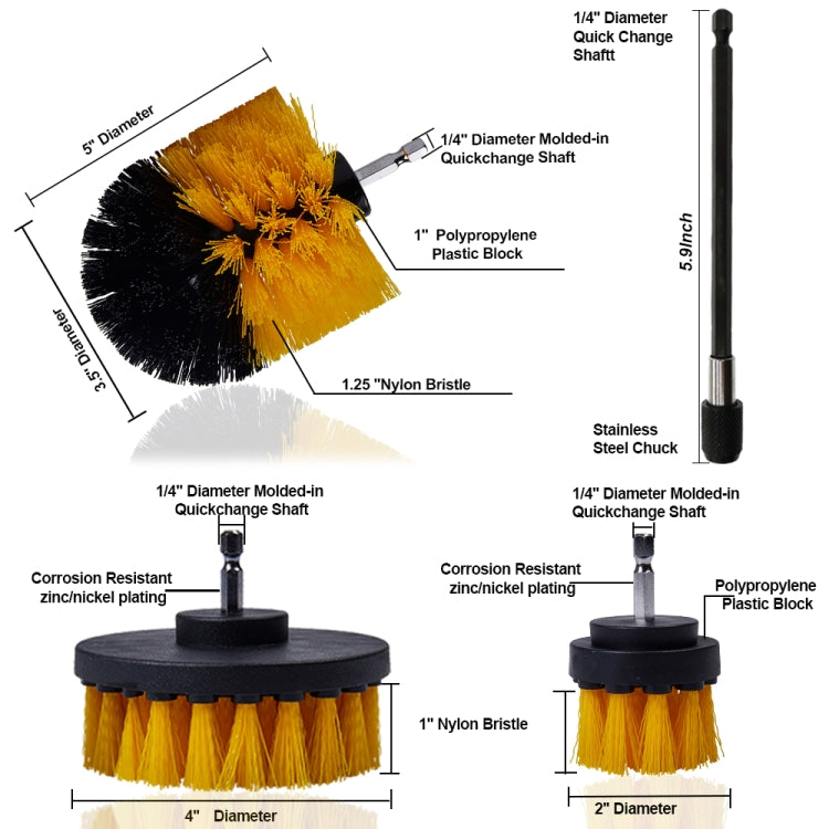 26 PCS / Set Car Beauty Car Wash Detail Brush Electric Drill Brush Outlet Brush