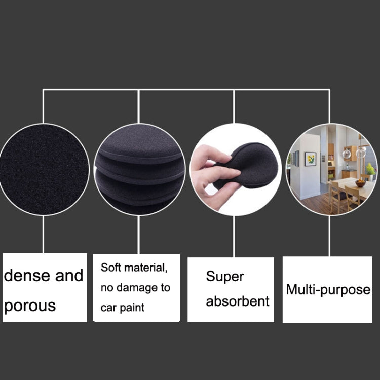 50 PCS Waxing Sponge Cars With Round Edge Car Washing Car Wax Maintenance Polished Sponge