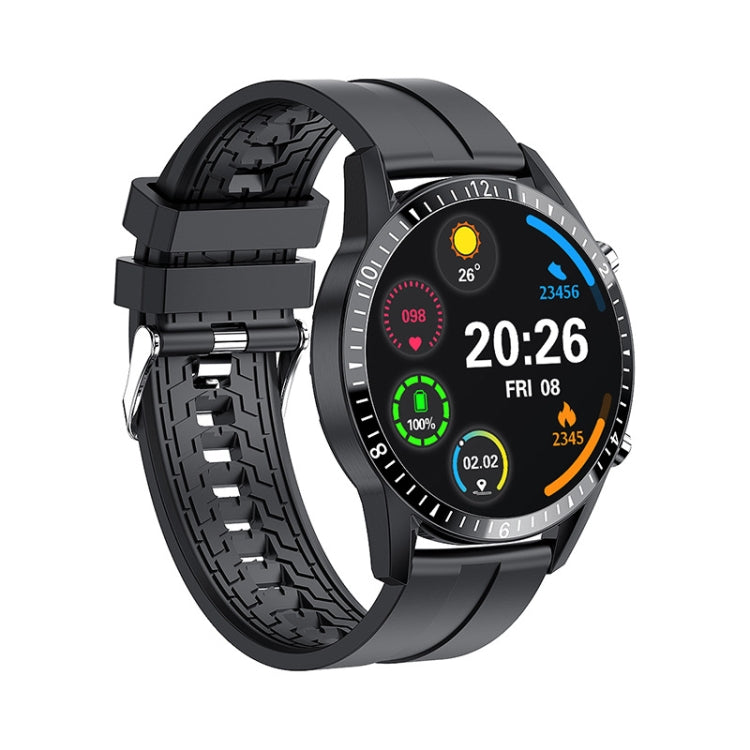 I9 1.5 Inch Heart Rate/Blood Pressure/Blood Oxygen Monitoring Watch, Color: Silver Steel