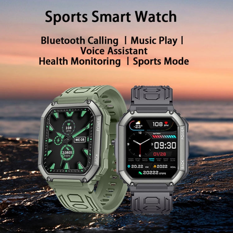 KR06 1.8 Inch Heart Rate Blood Pressure Monitoring Smart Calling Watch