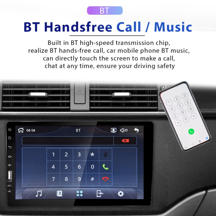 Q3570 9 inch Carplay Single Spindle MP5 Player, Style: