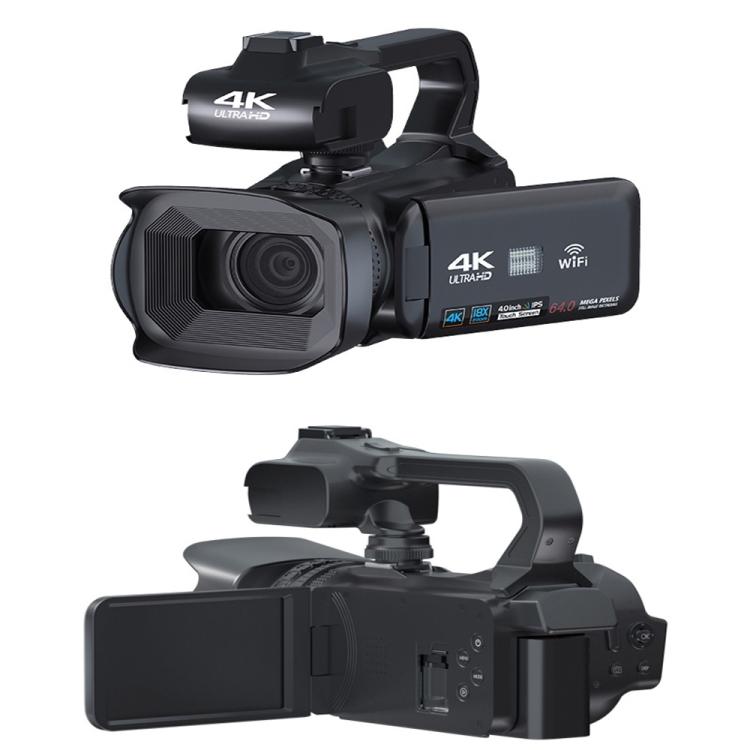 64MP 18X Zoom 4-Inch Touch Screen Handheld Digital Video Camera