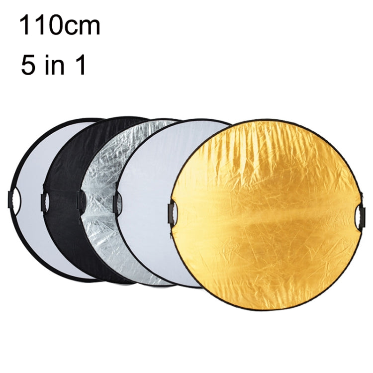Selens 5 In 1 (Gold / Silver / White / Black / Soft Light) Folding Reflector Board, Size: 100cm Triangle