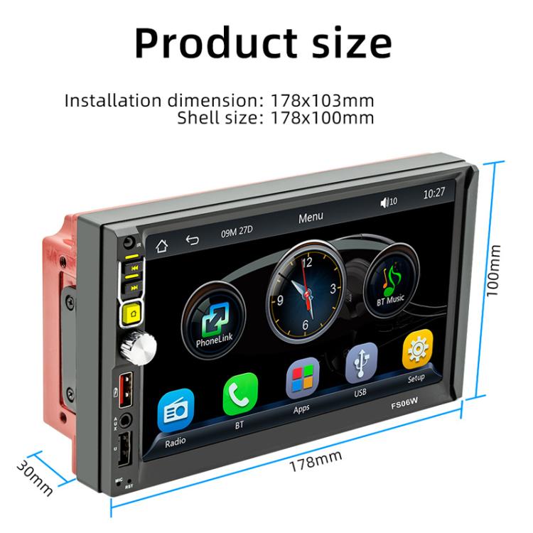 7 Inch Wireless CarPlay Mobile Phone Interconnection Car MP5