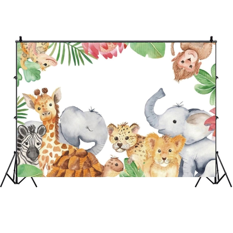 1.5m x 1m Animal Forest Cartoon Birthday Party Banquet Decoration Photo Background Cloth