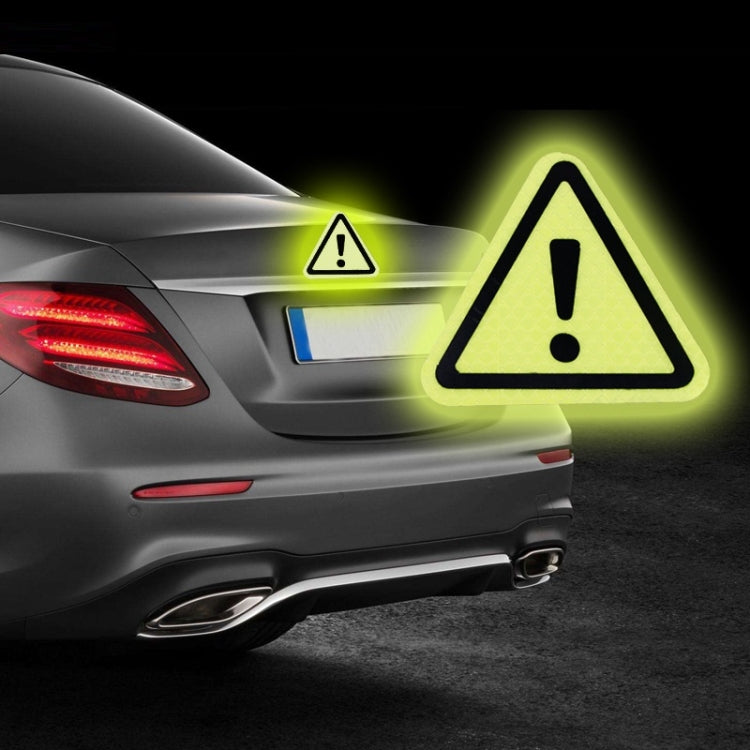 Car Tail Triangle Reflective Stickers Safety Warning Danger Signs Car Stickers